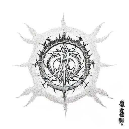 Crown Of Thorns And Dragon