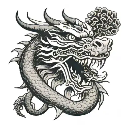 Dragon With Mask