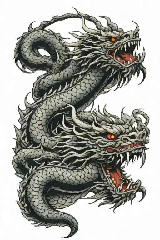 Japanese Dragon Cyborg Arm Sleeve