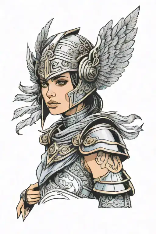 Ana De Armas Face As A Valkyrie With Helmet
