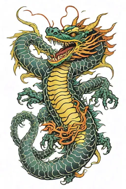 Centipede Fighting Dragon