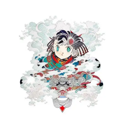 Kimetsu No Yaiba Anime Abstract Style