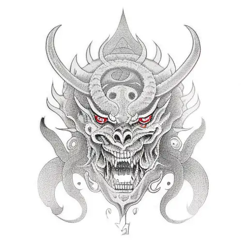 A Demon That Would Fit On The Ribs