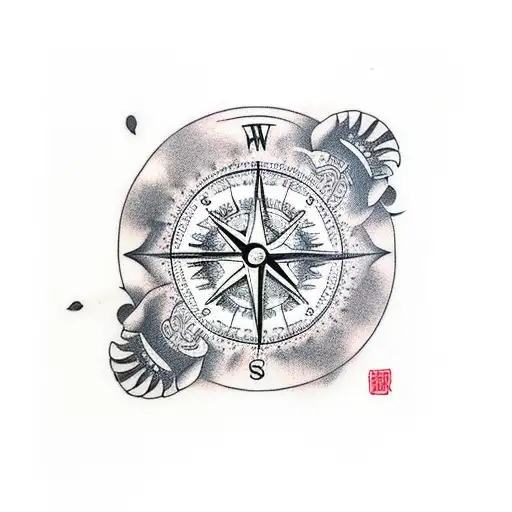 Owl Compass Skulls Detailed