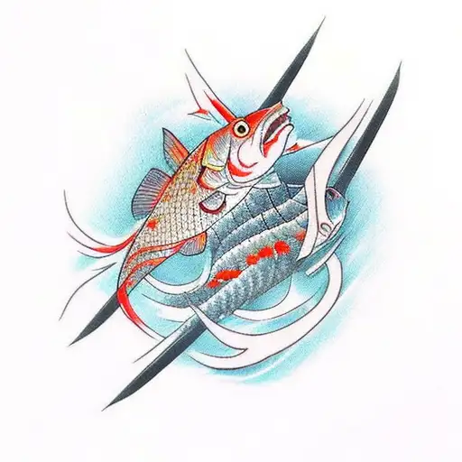 Cross With Fish Hook