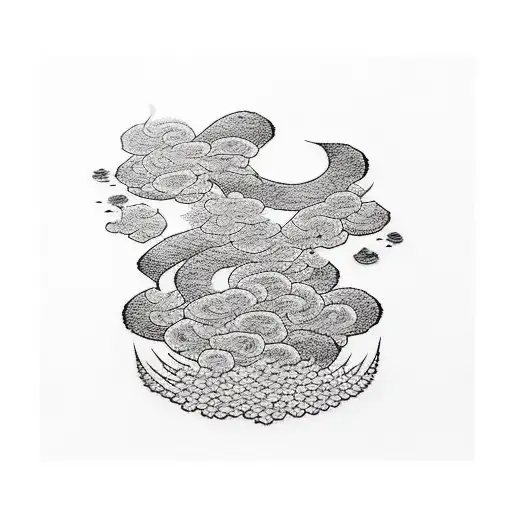 Japanese Kanji Symbol For Strength Surrounded By Hyacinth Petals