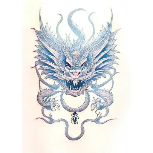 Dragon Con Petalos De Cerezos