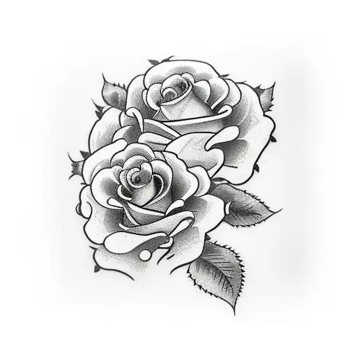 Roses And Skull On Whole Arm