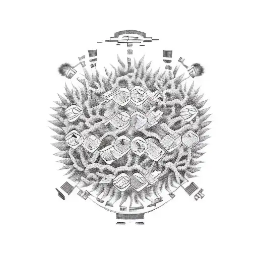 A Family Tree Made Up Of Interconnected Musical Instruments