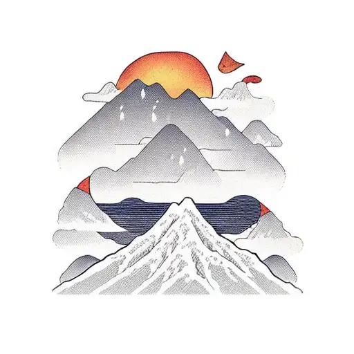 Texas Desert With Falling Leaves And Mountains In The Back