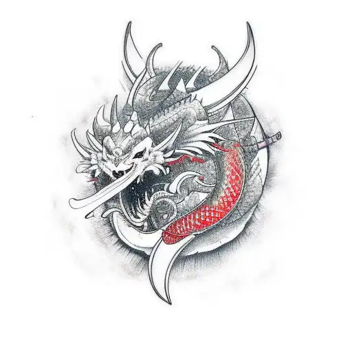 Samurai Dragon Catana