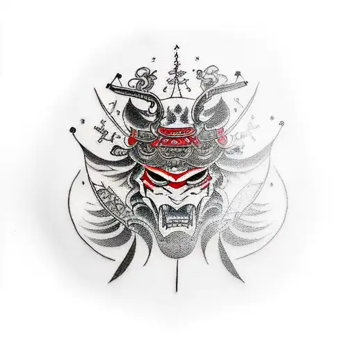 Black Red Samurai Tree Raven Timeouts