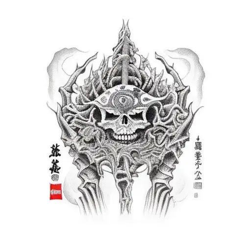 A Skeletal Demon Hand Holding A Coca Cola Can With Intricate Tafting Patterns