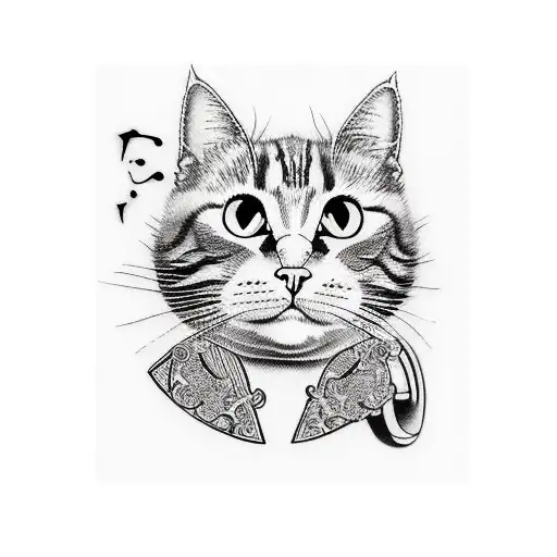 Funny Cat With Guitar