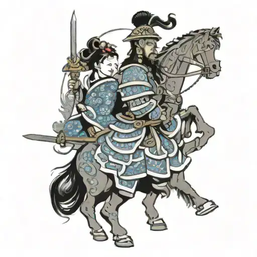 Mongolian Warrior And Queen