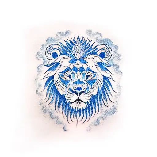 Blue Lion Of Buddah