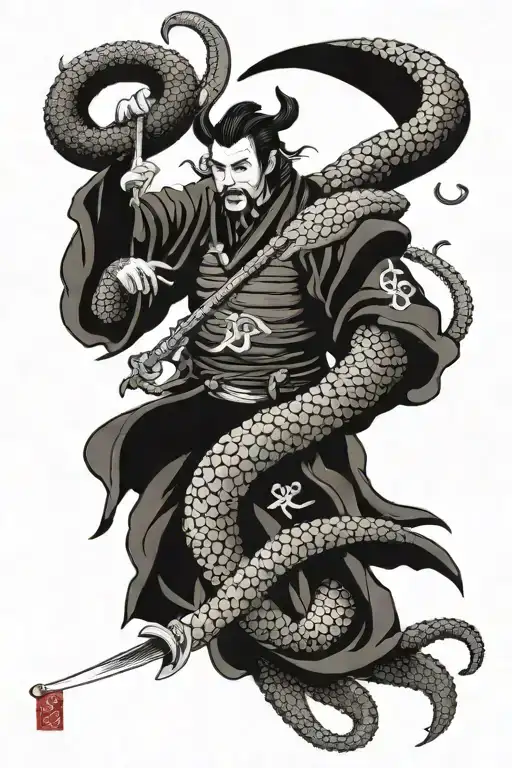 Samurai And Octopus