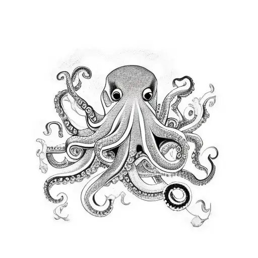 Traditional Undersea With Octopus