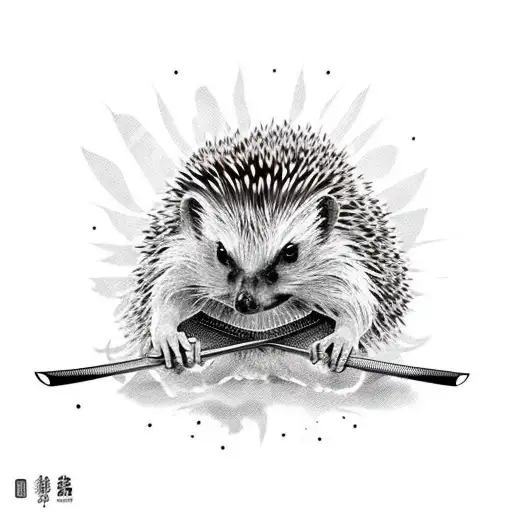 Hedgehog With Katana
