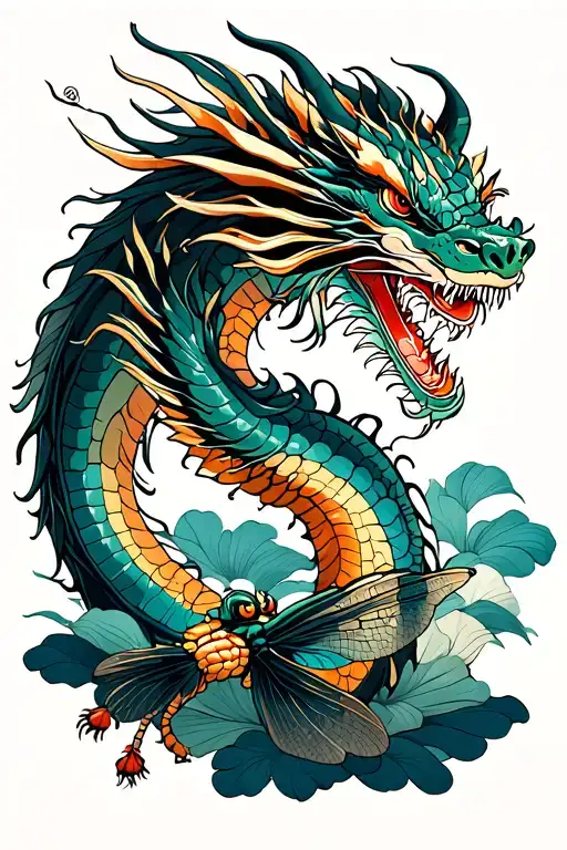 Dragon Flies Through That Symbol Twin