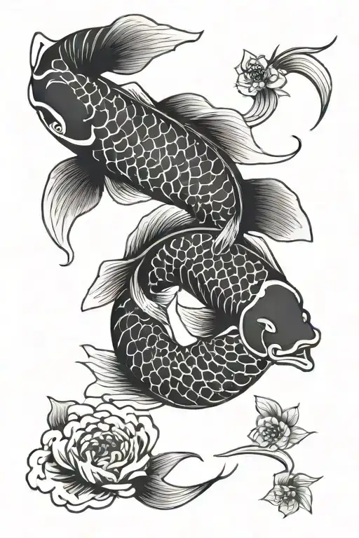 Yin Yang Koi Fish
