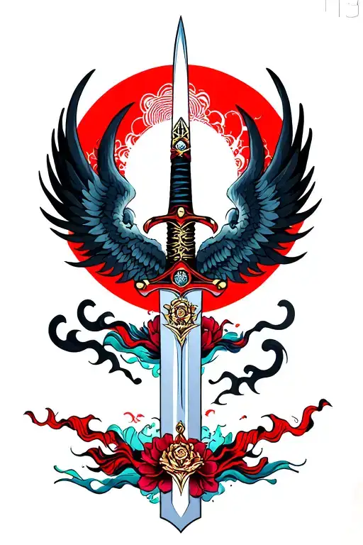 Sword Wings Spread Wide