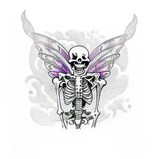 Skeleton With Fairy Wings