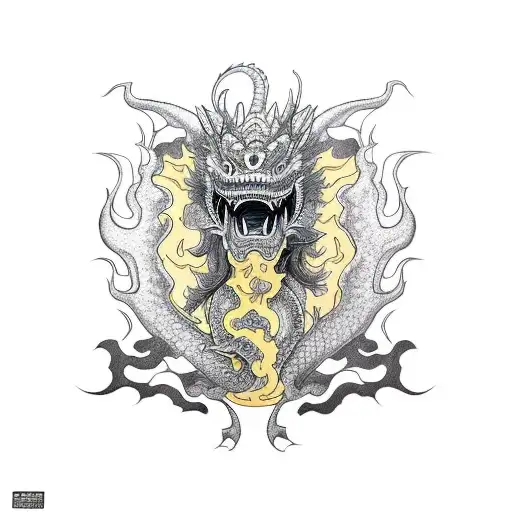 Occidental Dragon Full Body Looking Dangerous