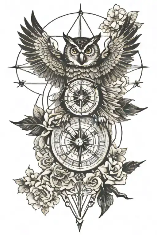 Owl Village Compass Rose