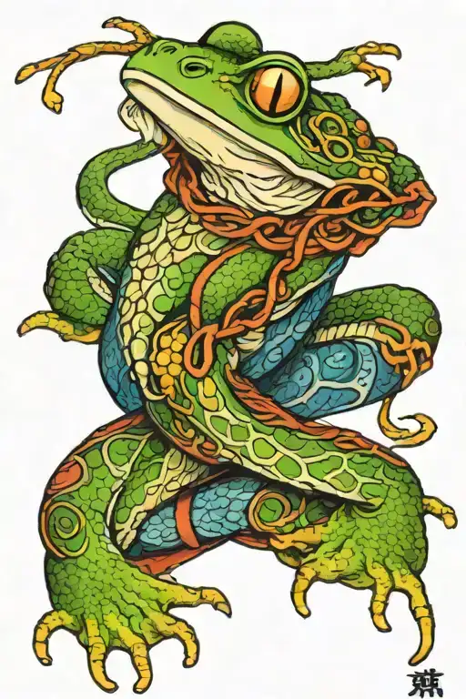 Frog Fucks Snake Wrapped