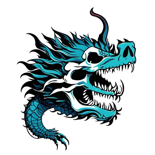 Skull And Dragon