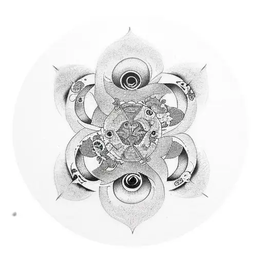 7 Deadly Sins Separated As In An Individual Circle