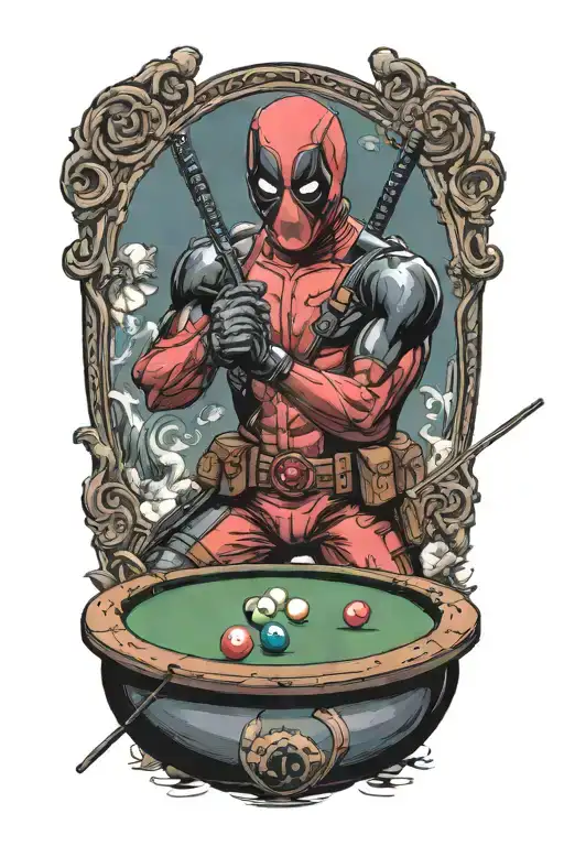 Deadpool Shooting Pool 8 Ball