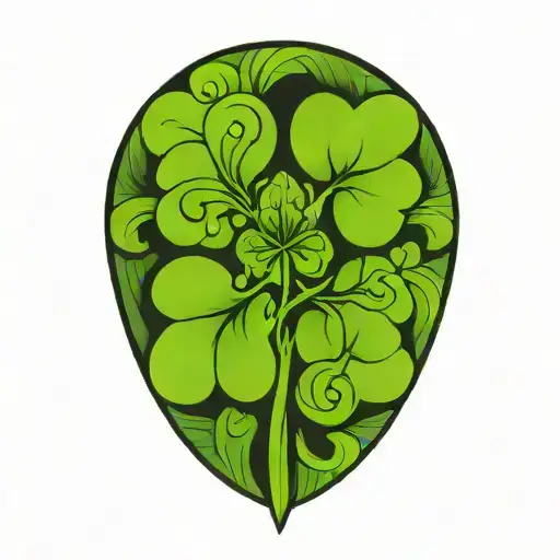 Irish Four Leaf Clover Tattoo Inspired