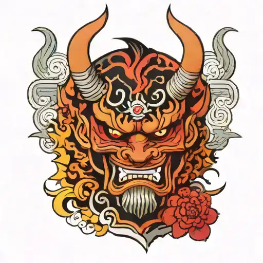 Red And Black Oni Inspired