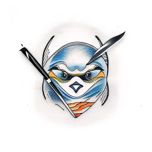 Penguin With Switchblade