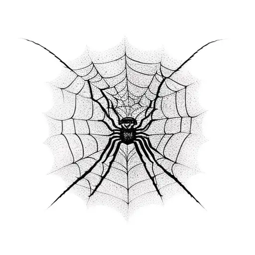 Spooky Spider Webs With Cherry Blossoms