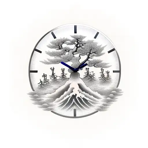 Clock With A Tree Of Life