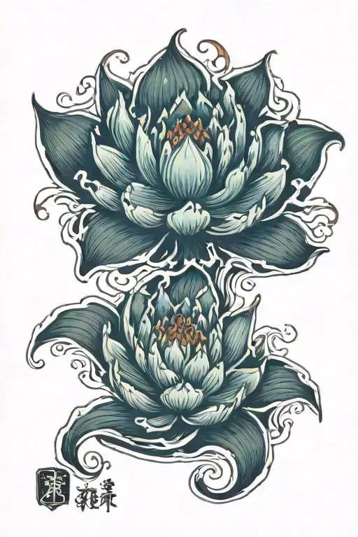 Demons Gods Fire Water Lily