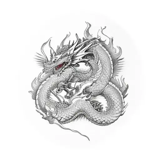 Dragon Ryu And Tatsu Observing