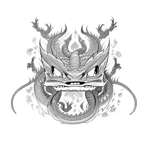 Draw A Dragon Like Toothless But With Body Parts Like Shuvi From The Movie No Game No Life