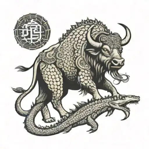 Powerful Indian Buffalo With Mighty Crocodile And Hidden Anaconda