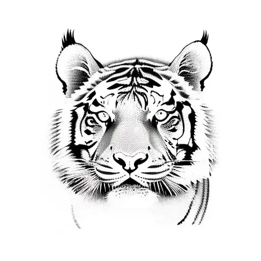 Tiger Stalking On High Grass