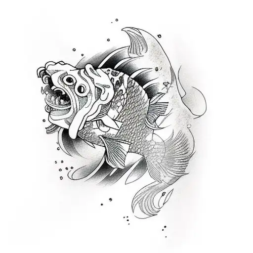 Oni Mask Koi Fish Tiger