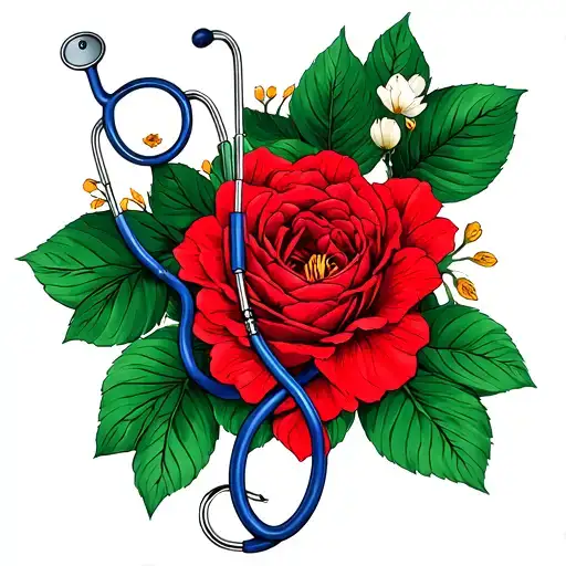 Jp Stethoscope Intertwined Representing Love