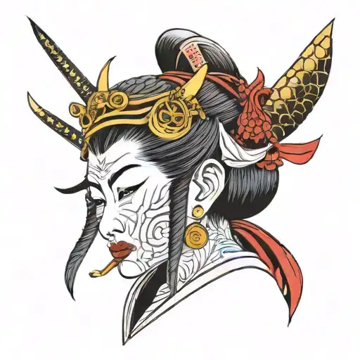 Samurai Female Head