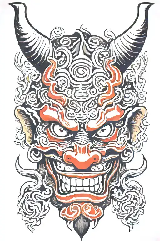 Japanese Demon Mask