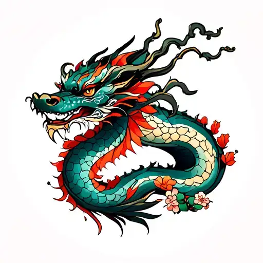 Cherry Blossom Dragon