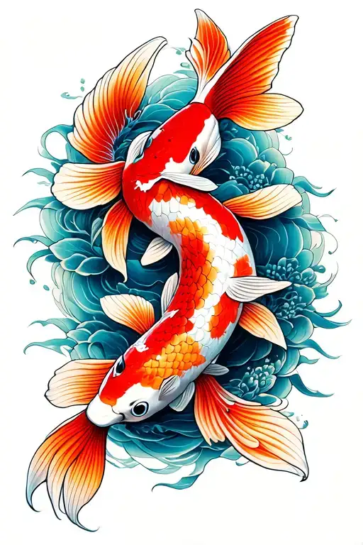 2 Koi Fish