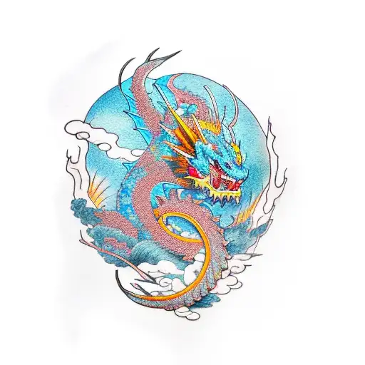 Electric Dragon Attacking